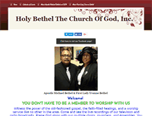 Tablet Screenshot of holybethelcog.org